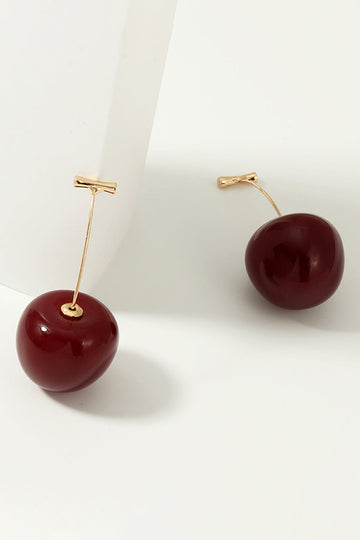 Boucles d’oreilles Golden Red Cherry